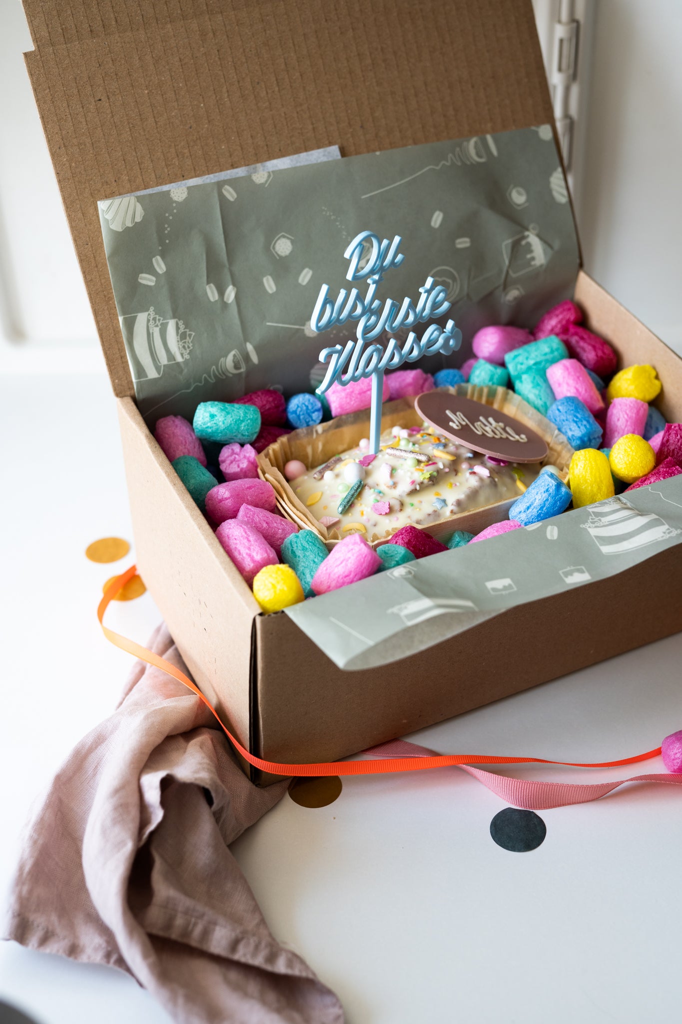 Einschulungskuchen + Cake Topper