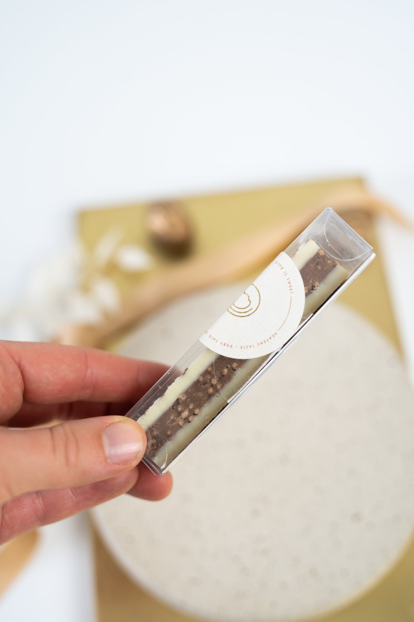 Genuss Riegel "Knusper Nuss- Nougat Zartbitter"