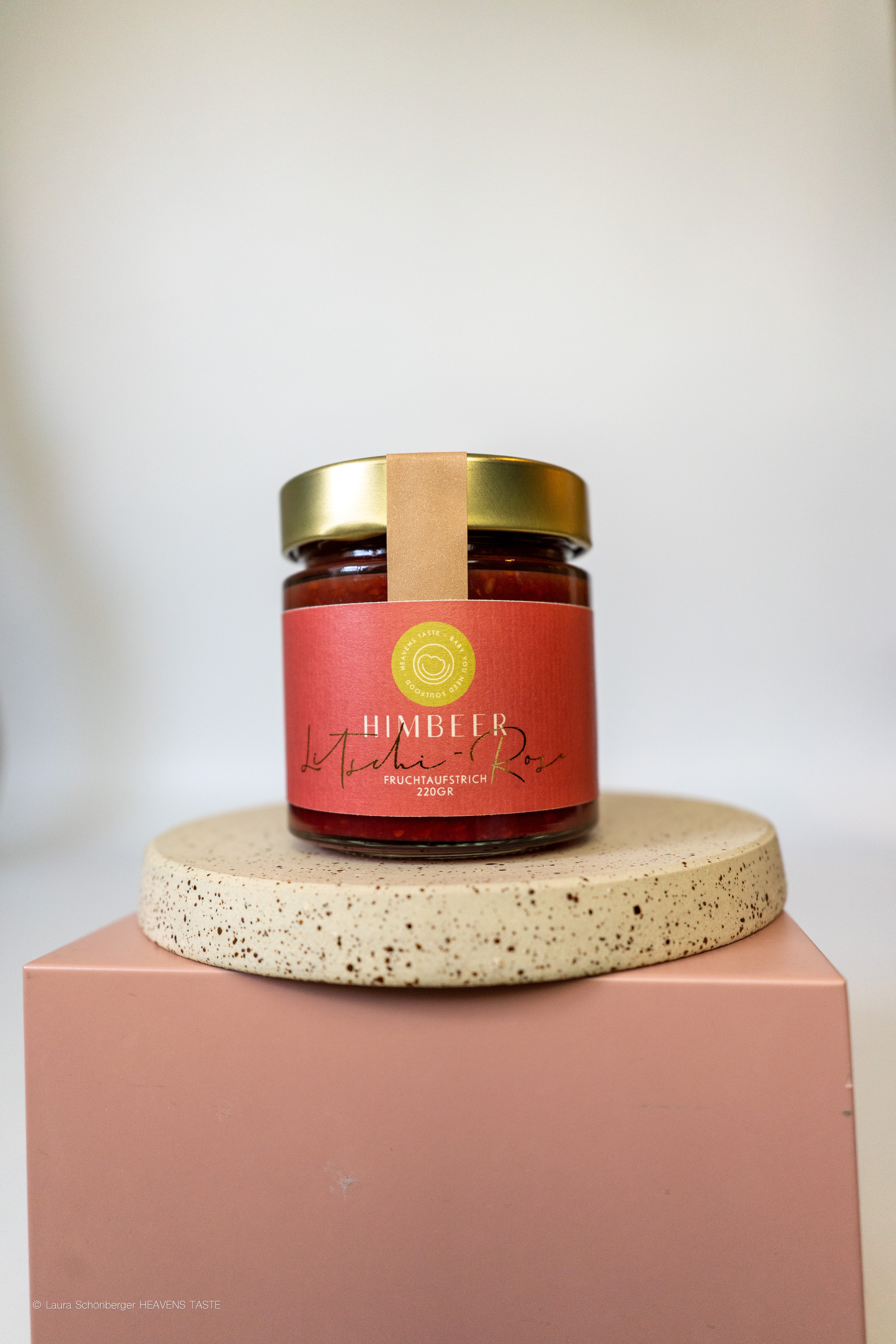 Fruchtaufstrich Himbeere-Litschi-Rose 200gr.