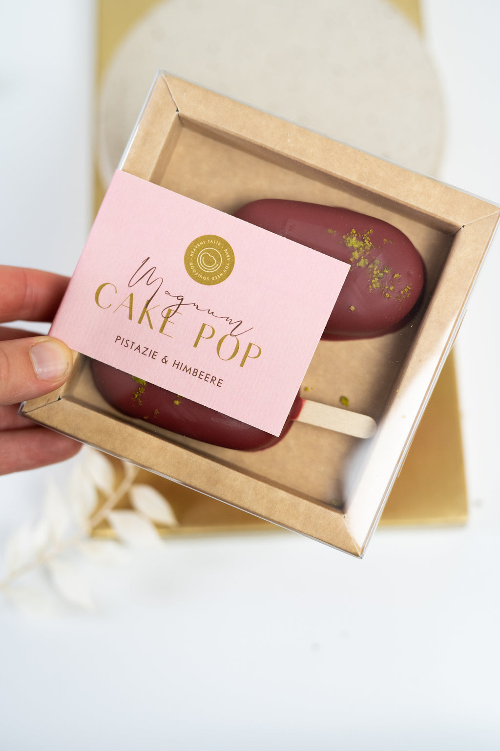 Himbeer-Pistazien Cake Pops 2St.