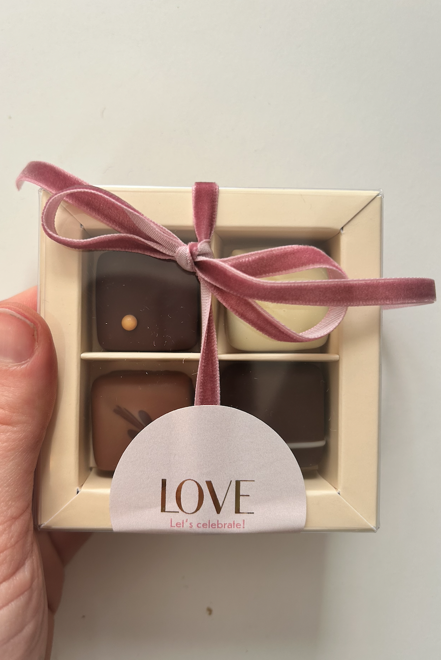 4er Pralinen Box "LOVE"