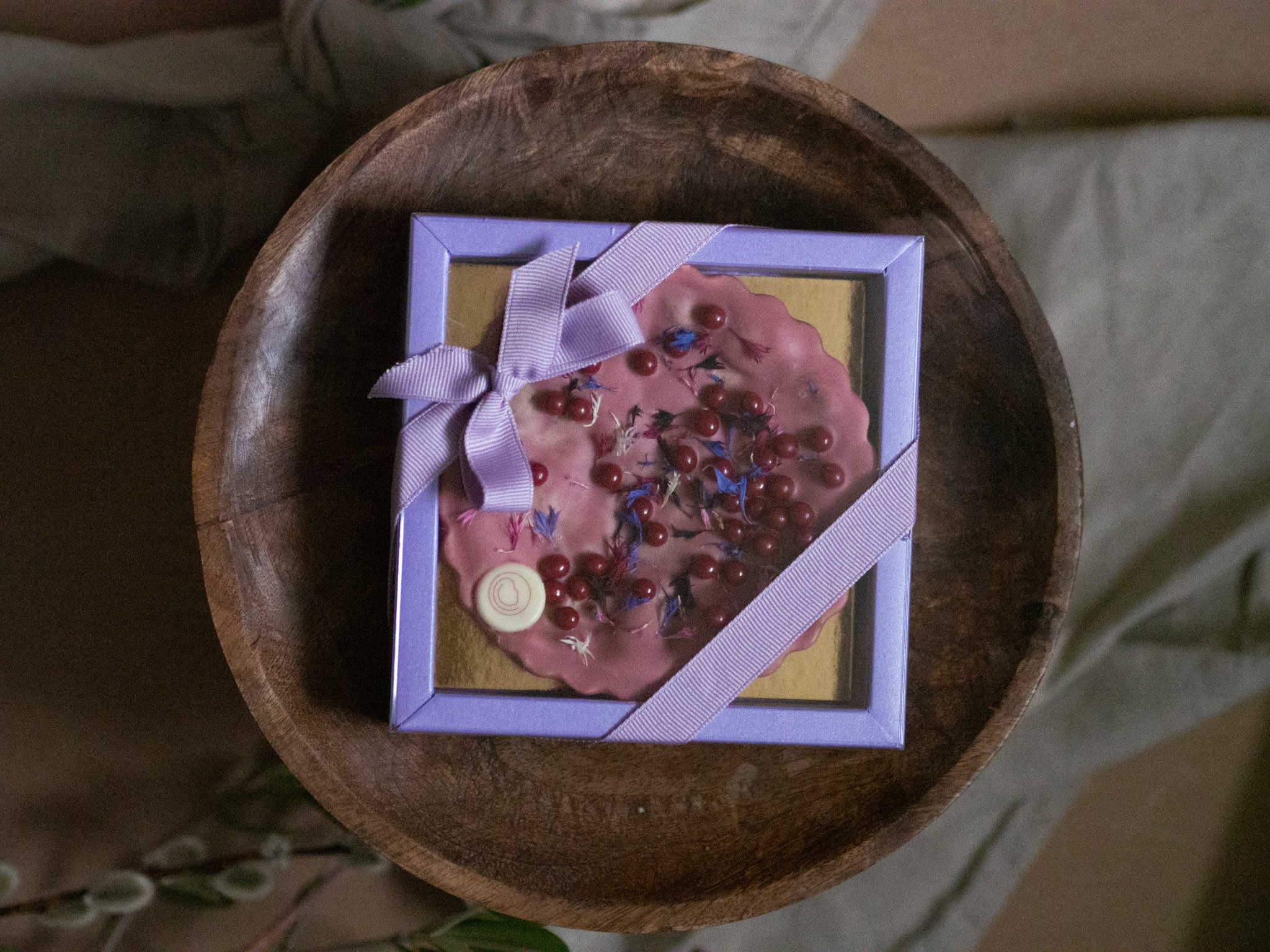 RHABARBARA - Rhabarber Tarte mit Himbeer Schokolade